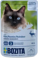 BOZITA Pouch His Kawałki W Sosie Z Reniferem 85g karma mokra dla kota