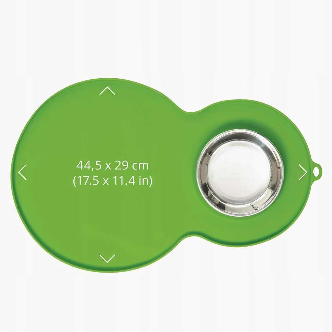 CATIT - Podkładka silikonowa z miską, zielona 46x2