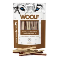 WOOLF Soft Rabbit And Cod Sandwich Long 100g przysmak dla psa