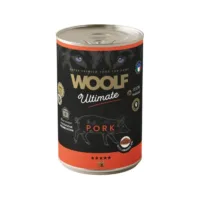 WOOLF Ultimate Dog Can Pork&Linseed Oil 400g karma mokra dla psa