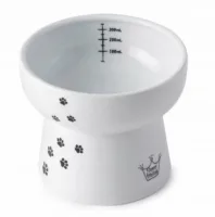 Necoichi Extra Tall – podwyższona porcelanowa miska na wodę dla kota